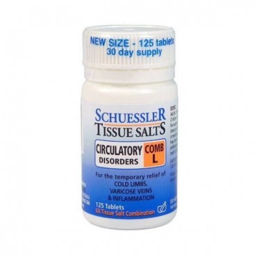 Schuessler Combination L Tissue Salts Tablets 125s